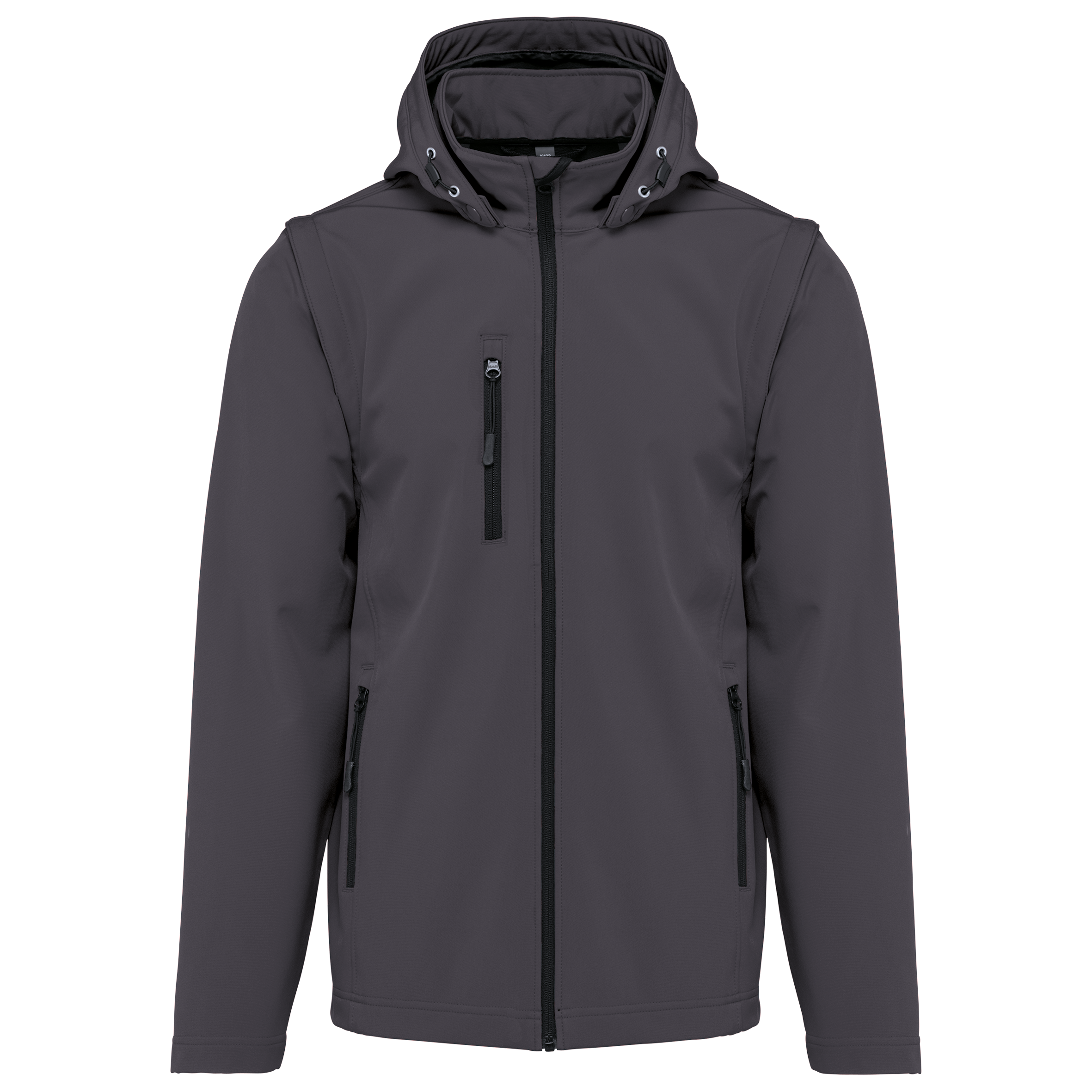 Miniature 25 pour Veste Softshell 3 couches à capuche avec manches amovibles unisexe