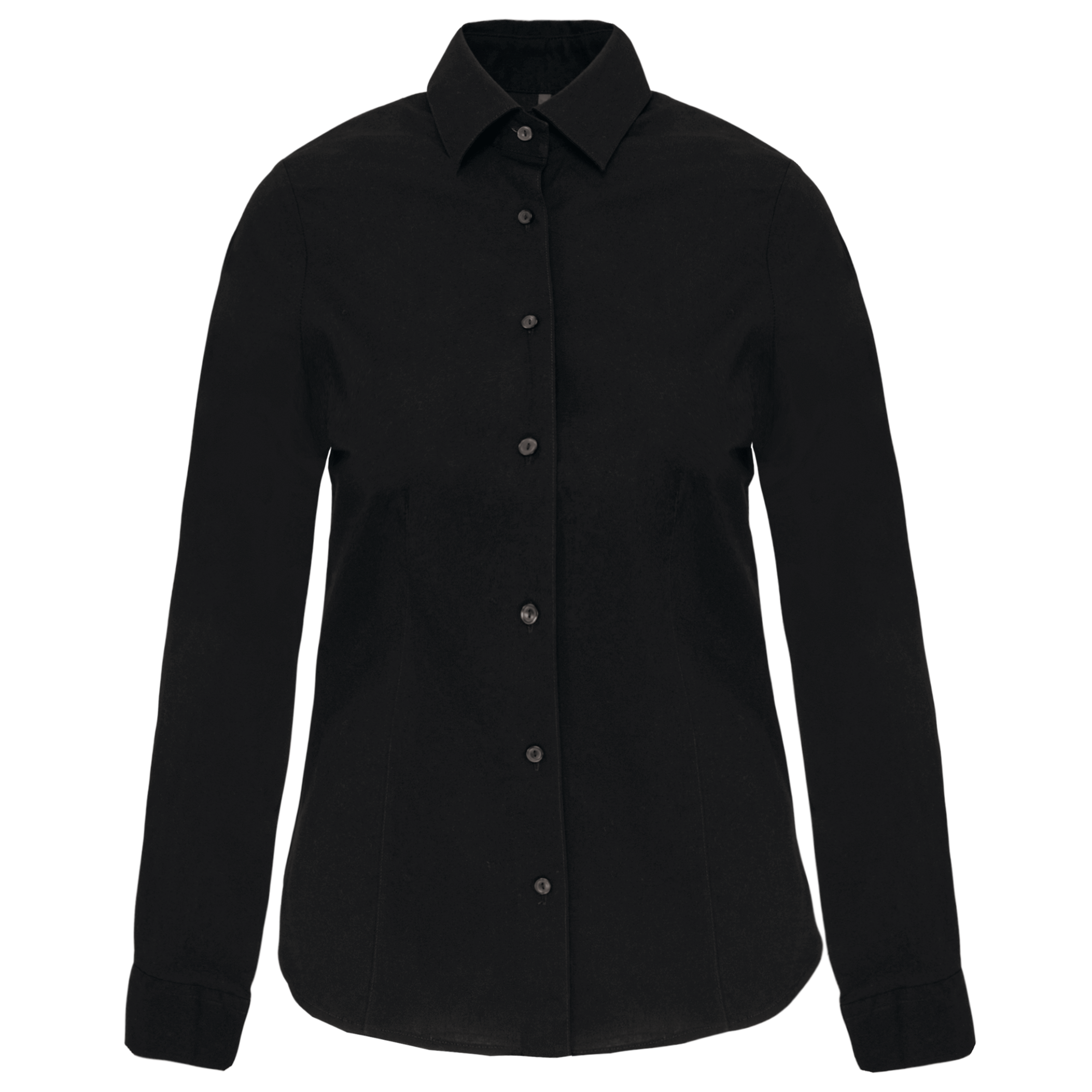 Miniature 10 pour Chemise coton / élasthanne manches longues femme