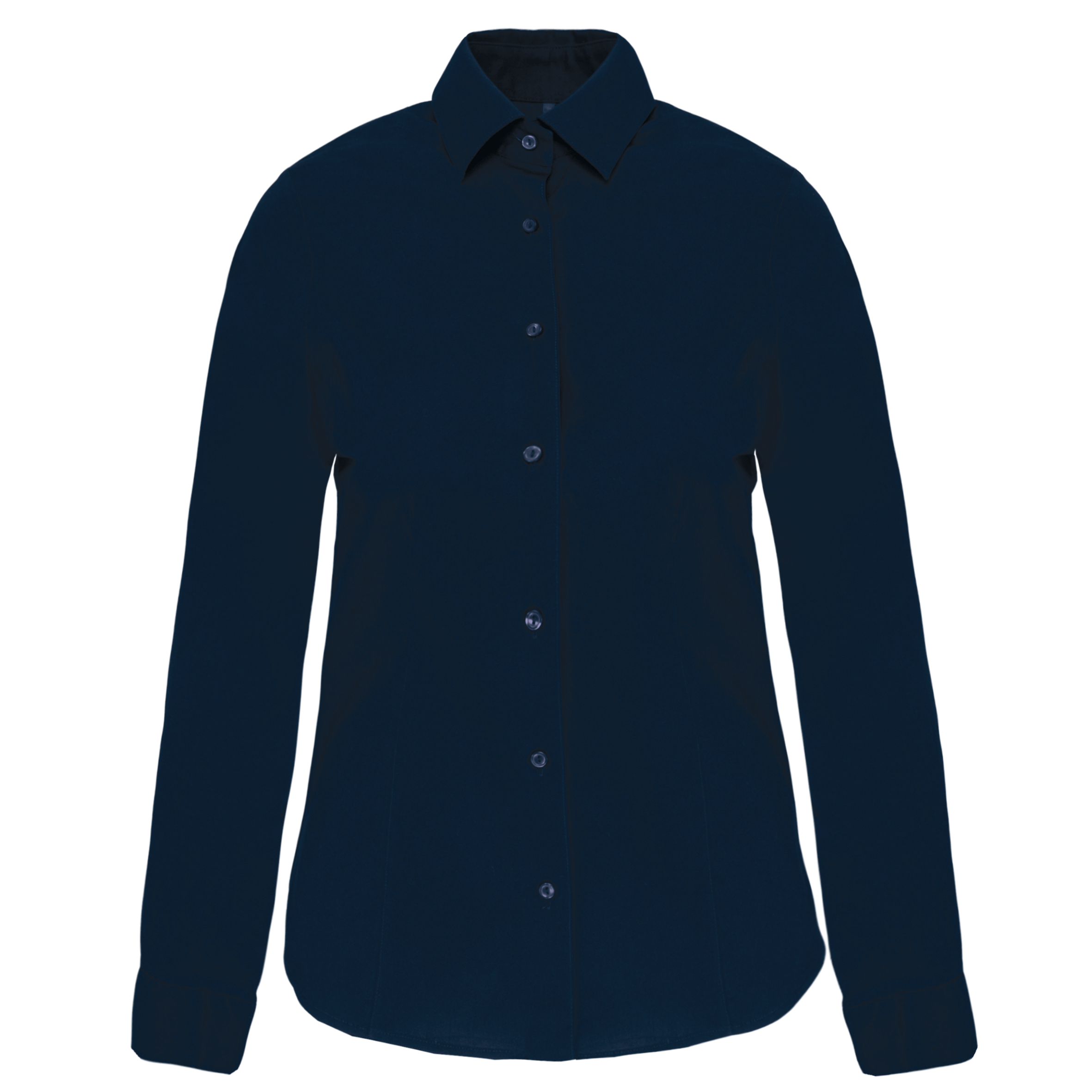 Miniature 12 pour Chemise coton / élasthanne manches longues femme