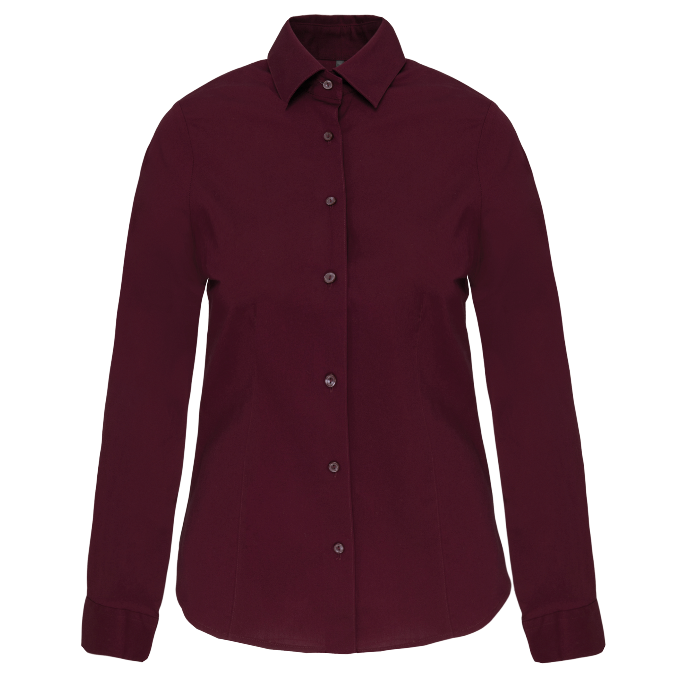 Miniature 14 pour Chemise coton / élasthanne manches longues femme