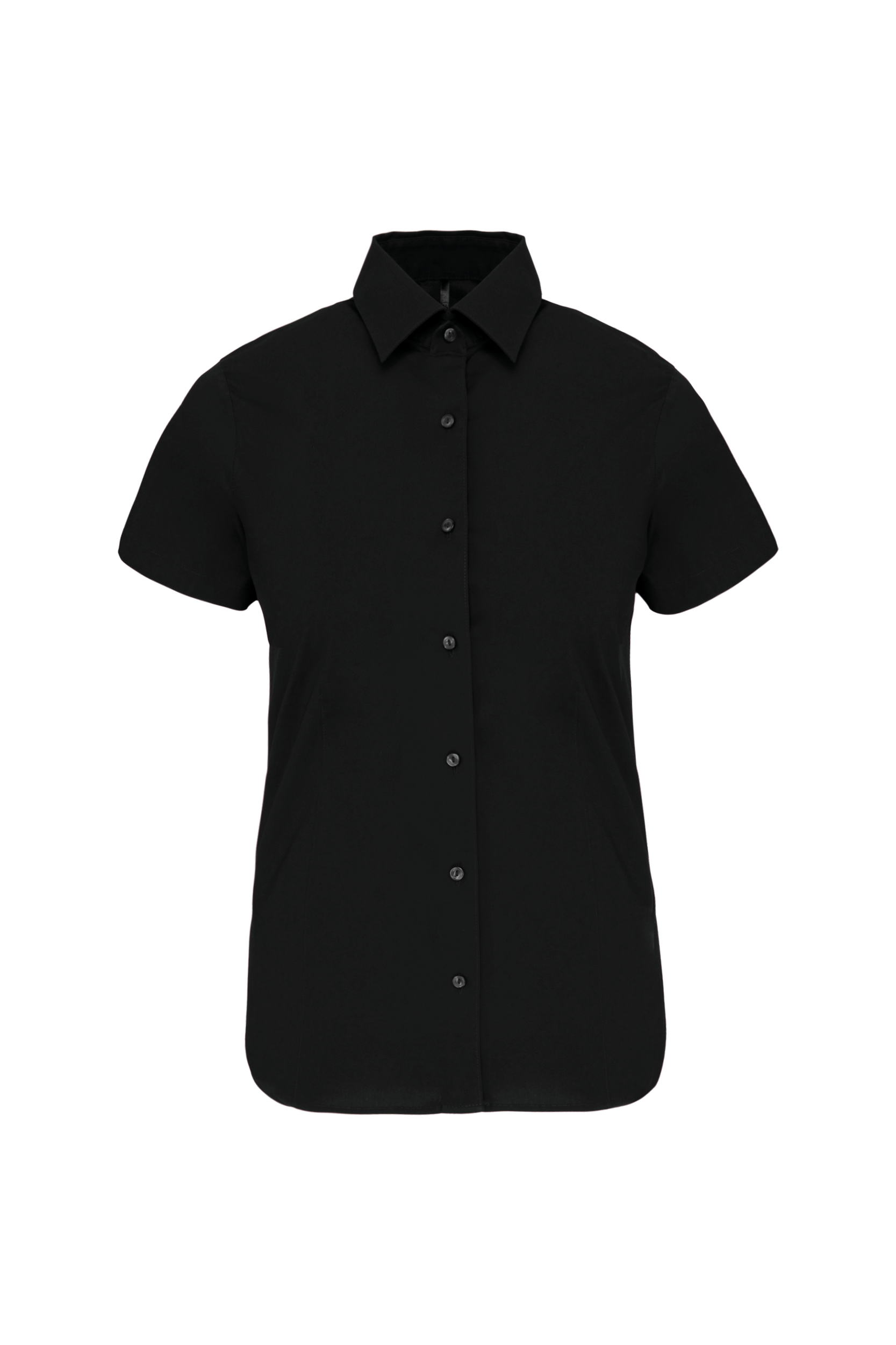 Miniature 8 pour Chemise coton / élasthanne manches courtes femme