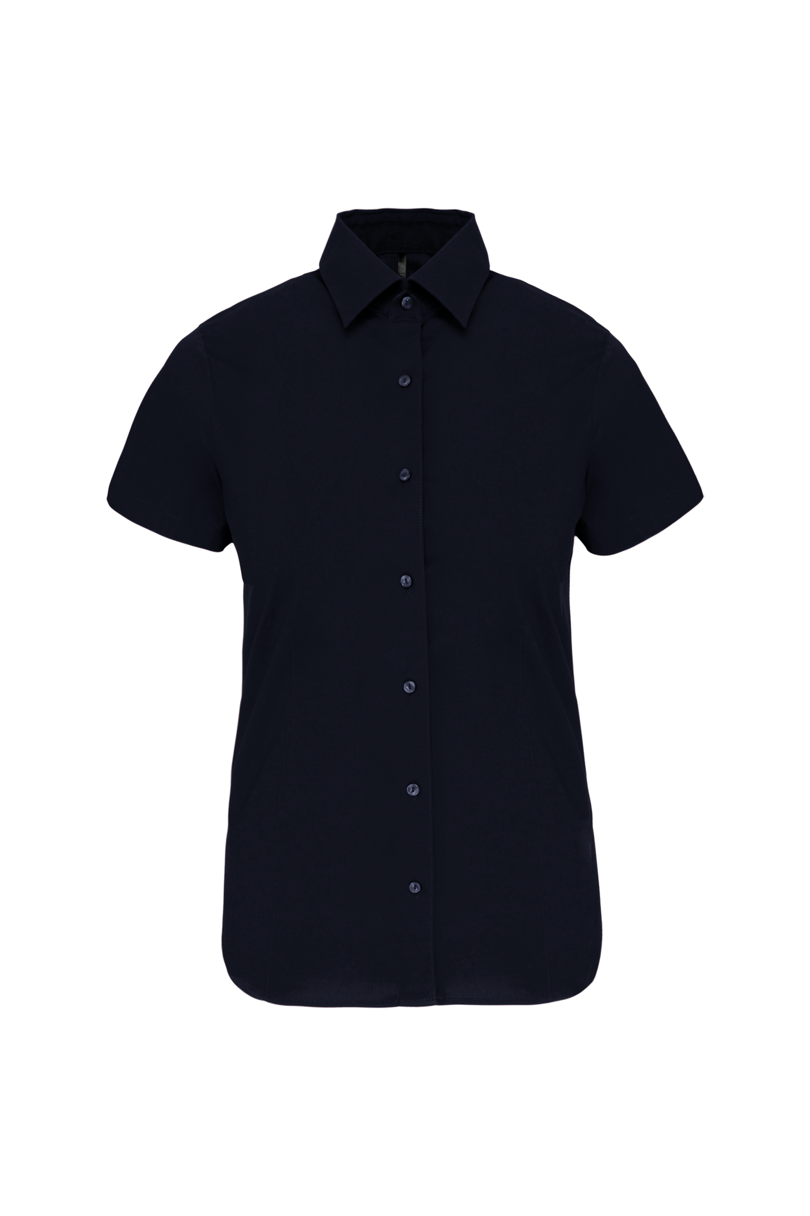 Miniature 10 pour Chemise coton / élasthanne manches courtes femme