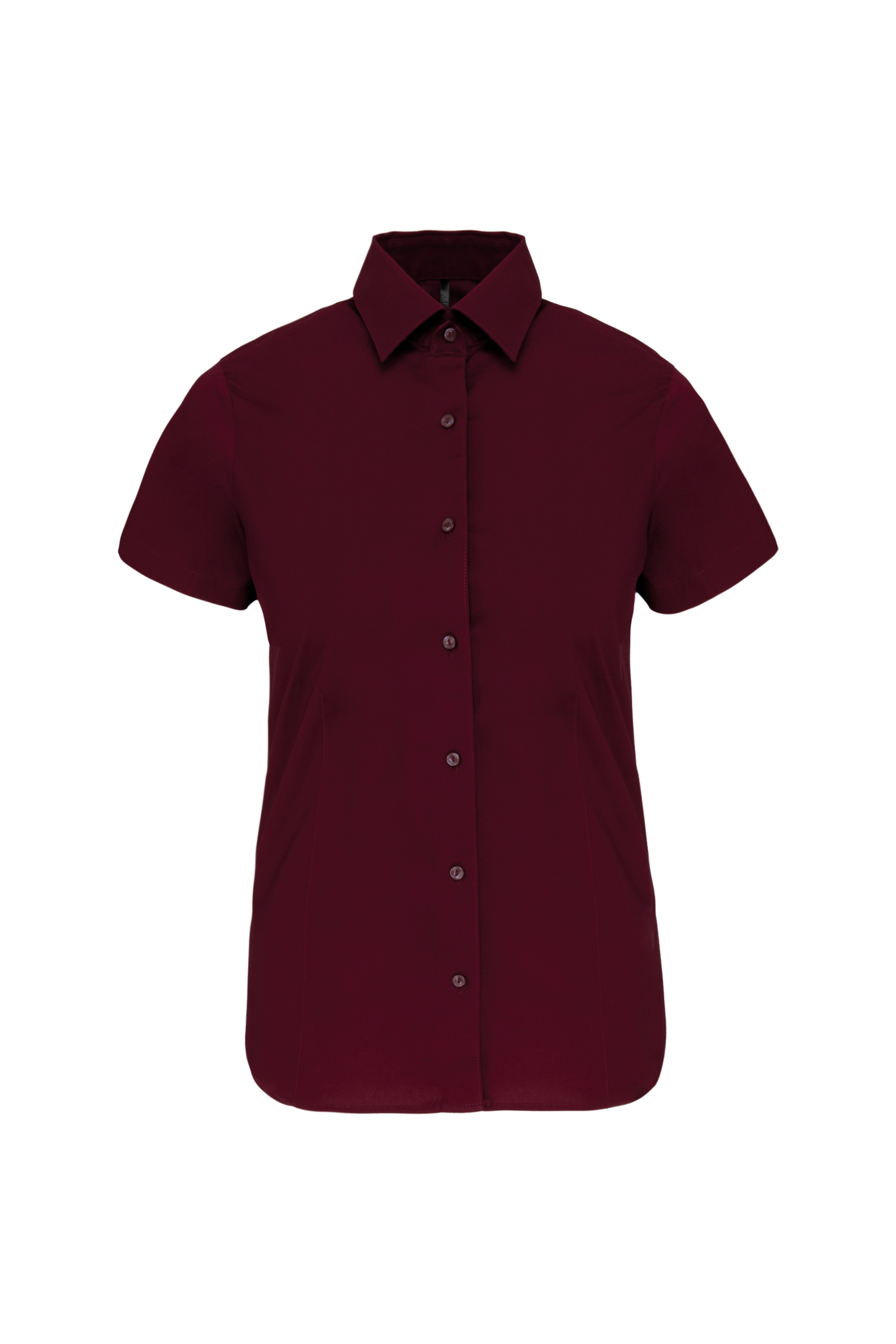 Miniature 12 pour Chemise coton / élasthanne manches courtes femme