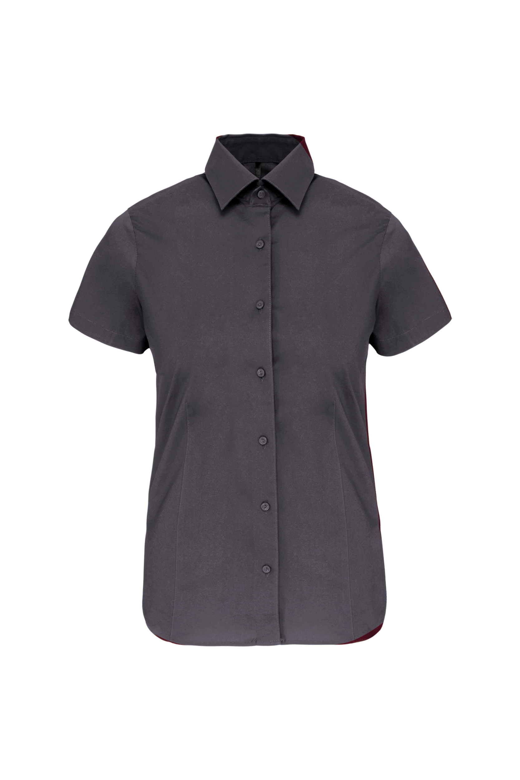 Miniature 13 pour Chemise coton / élasthanne manches courtes femme