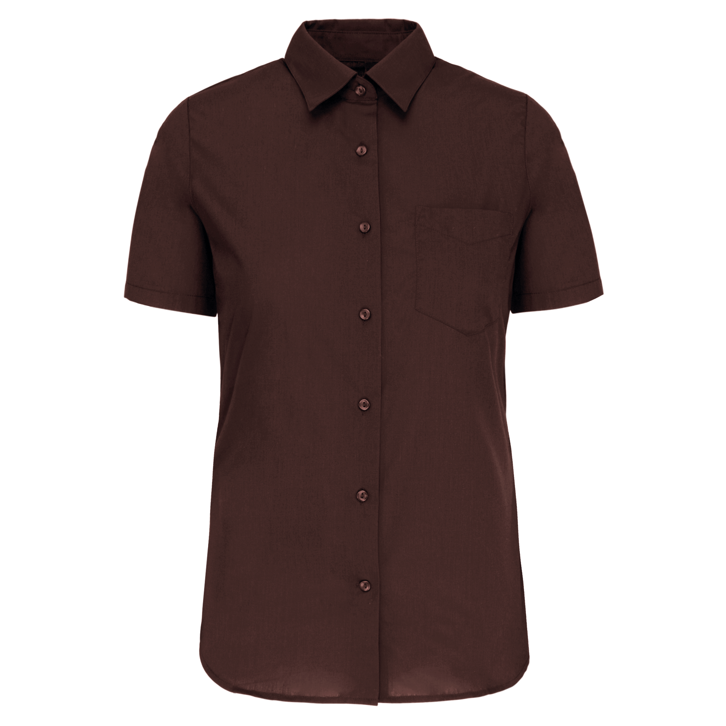 Miniature 15 pour Chemise popeline polycoton manches courtes entretien facile femme