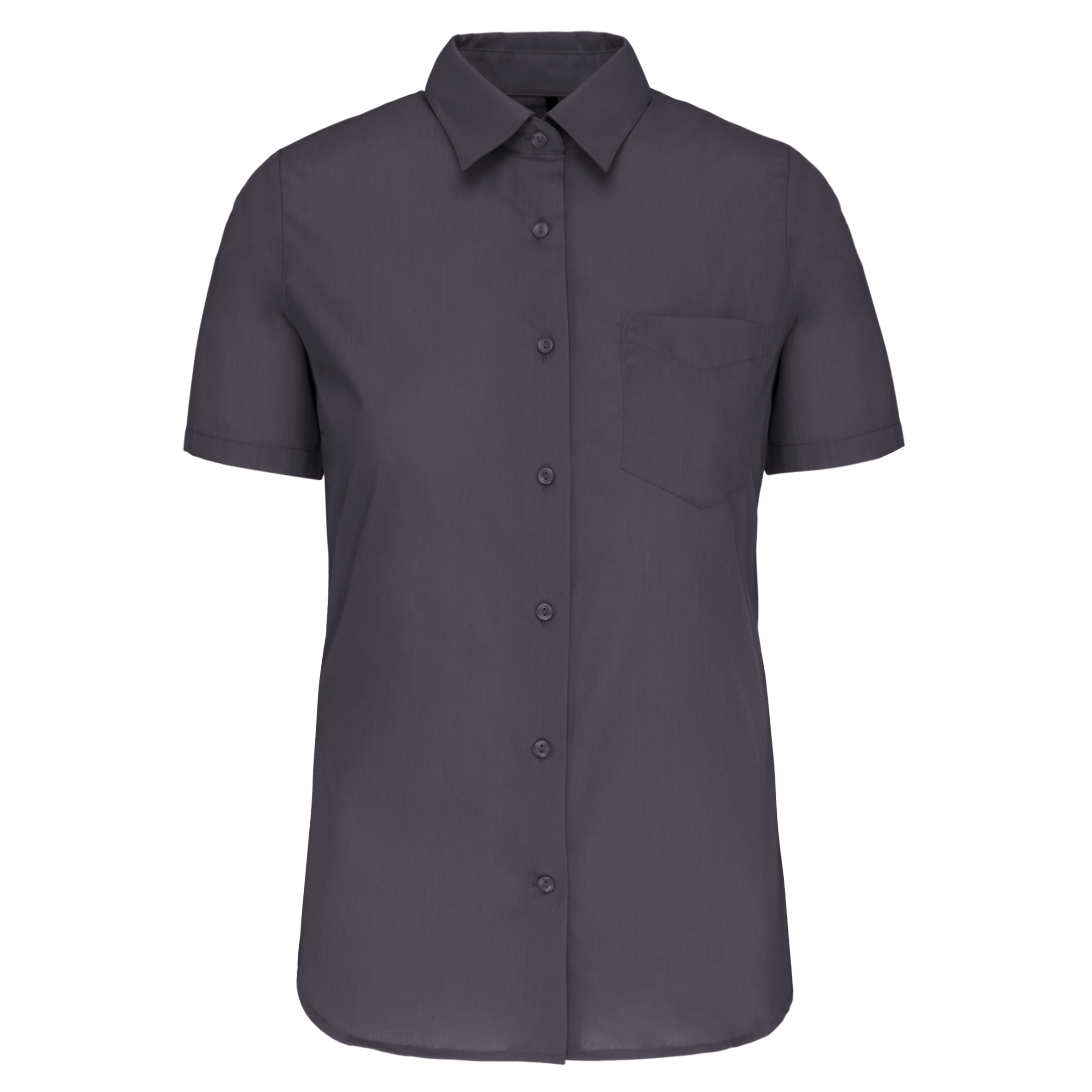 Miniature 36 pour Chemise popeline polycoton manches courtes entretien facile femme