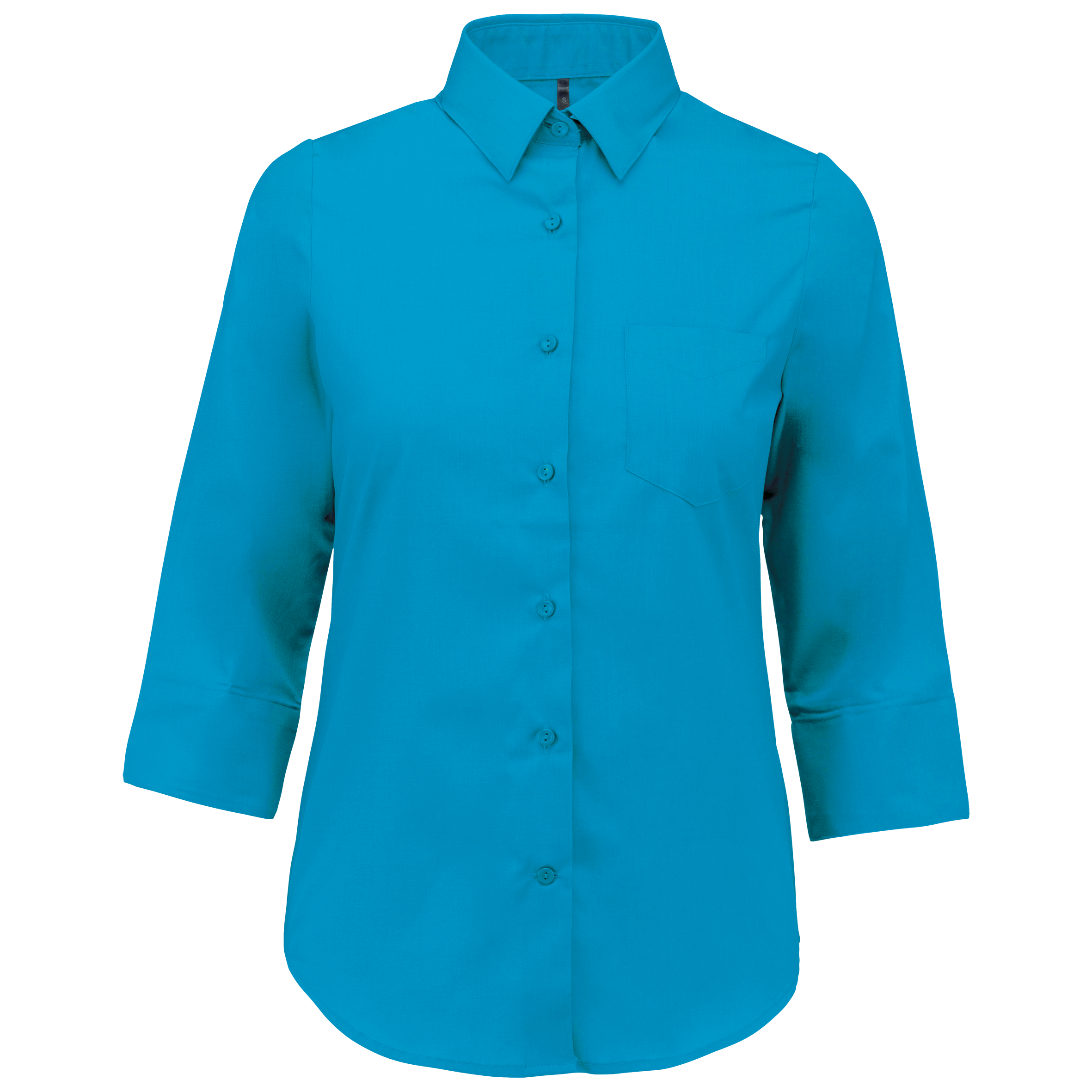 Miniature 12 pour Chemise popeline polycoton manches 3/4 entretien facile femme