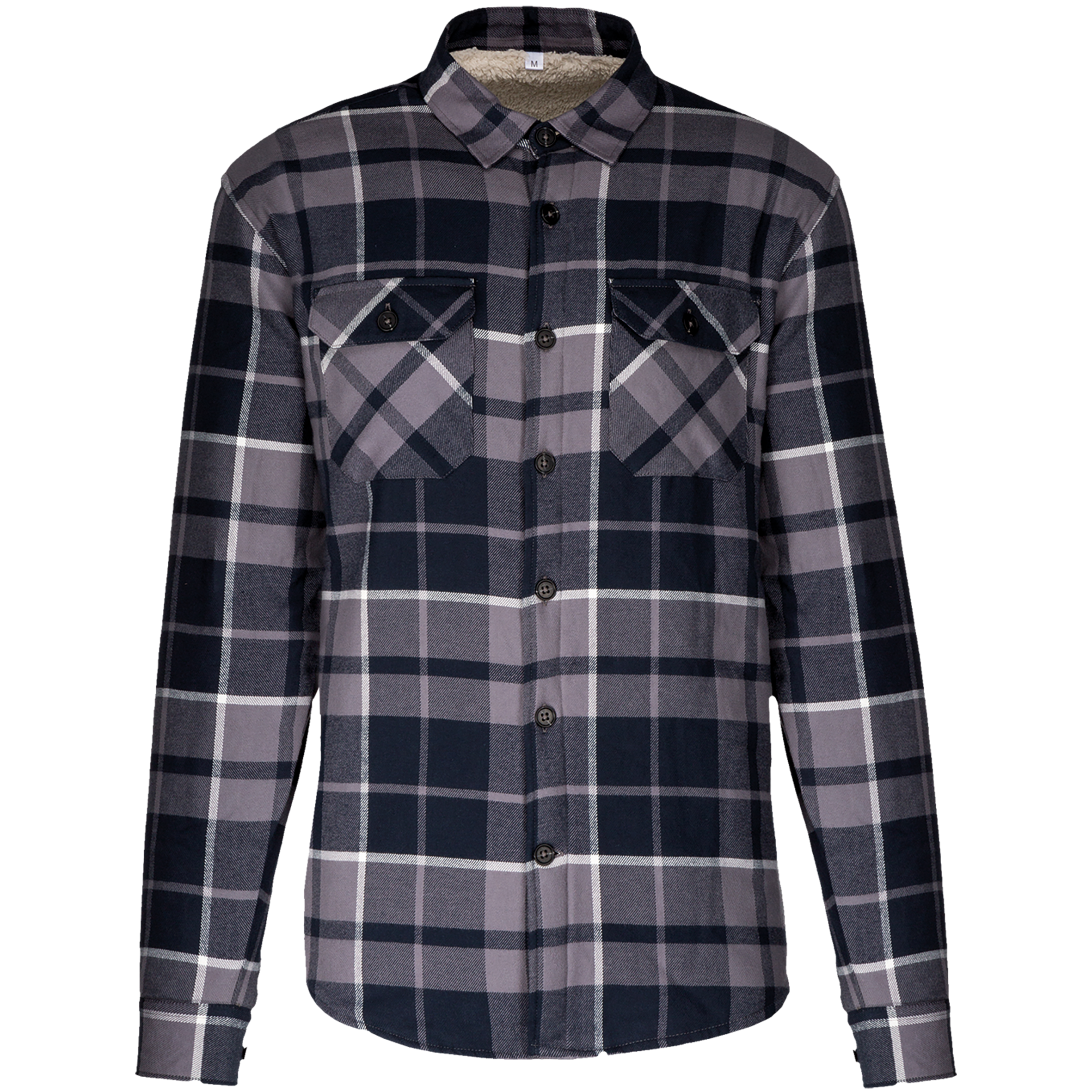 Miniature 19 pour Surchemise à carreaux doublée sherpa homme