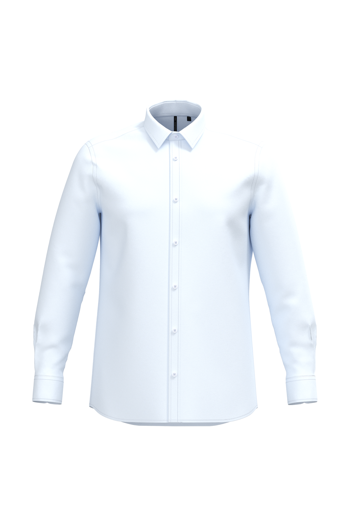 Miniature 2 pour Chemise popeline polycoton sans poche entretien facile homme