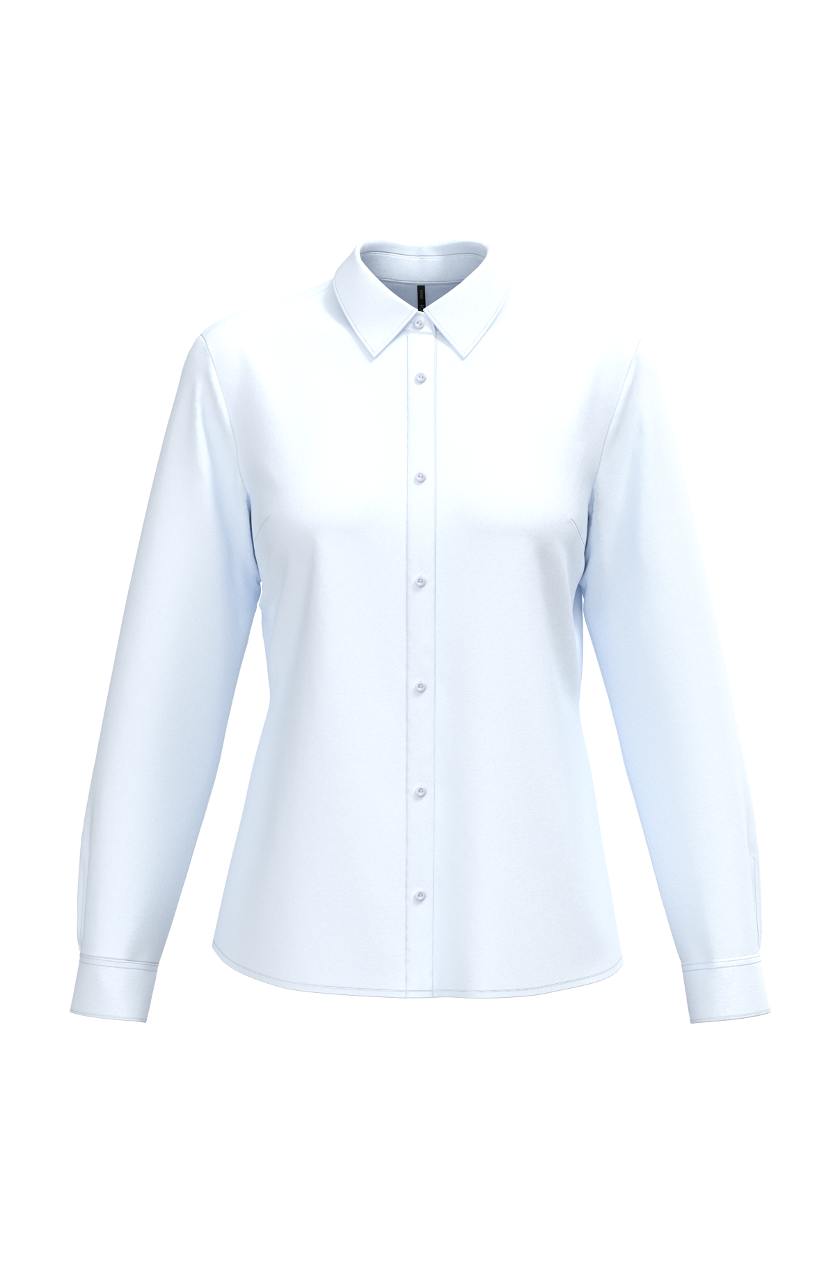 Miniature 2 pour Chemise popeline polycoton sans poche entretien facile femme