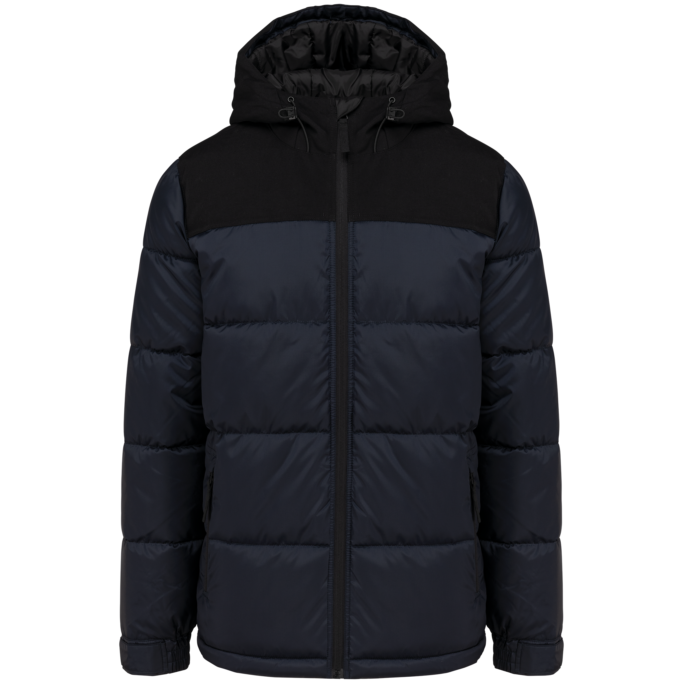 Miniature 20 pour Parka matelassée à capuche bi-ton unisexe