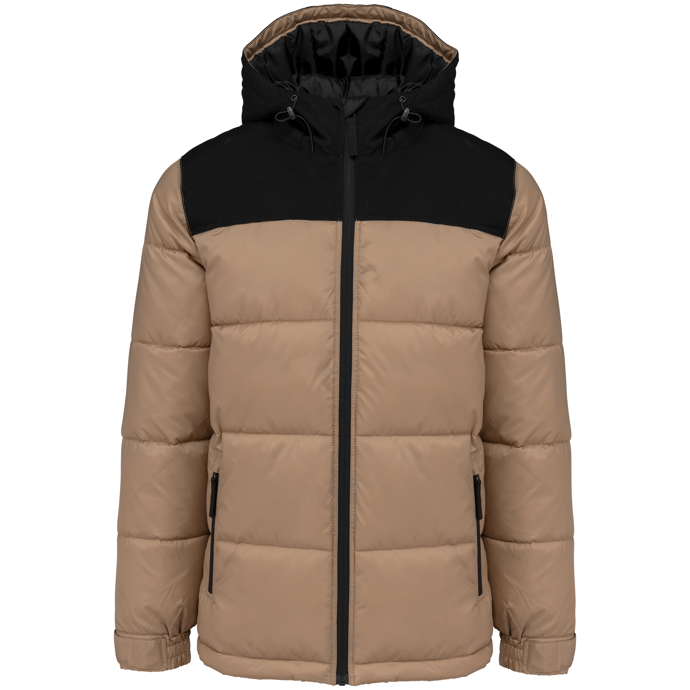 Miniature 21 pour Parka matelassée à capuche bi-ton unisexe