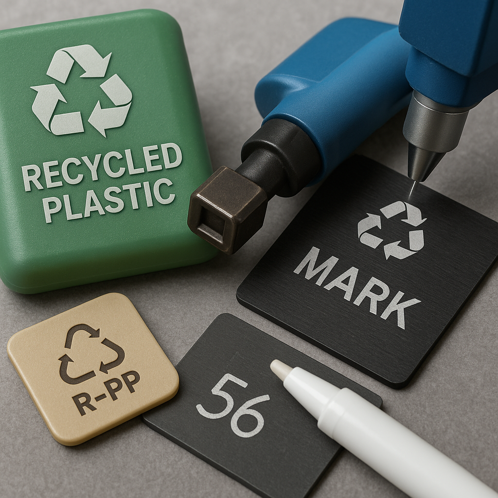 Techniques de marquage pour le plastique recyclé