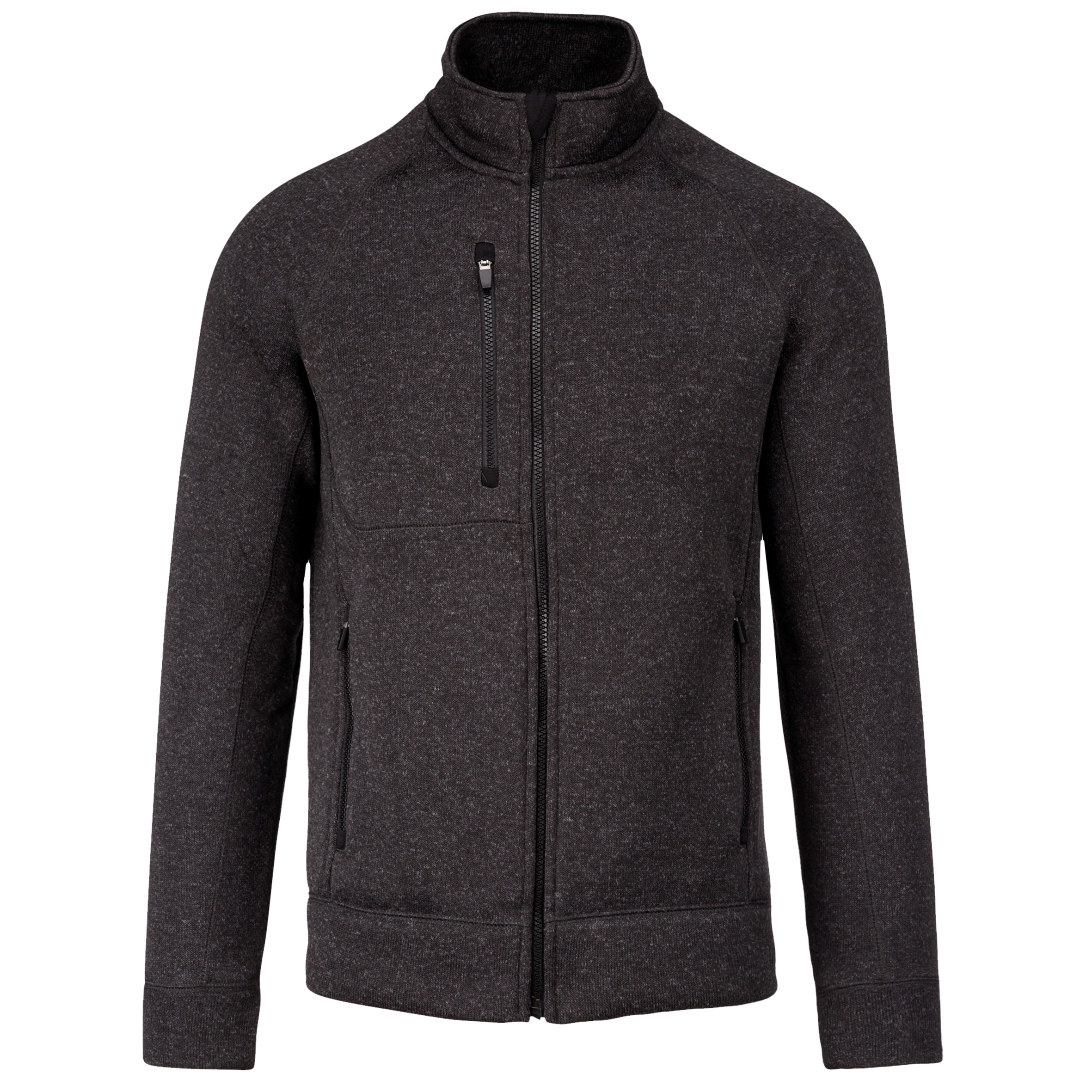 Miniature 10 pour Veste zippée chinée homme
