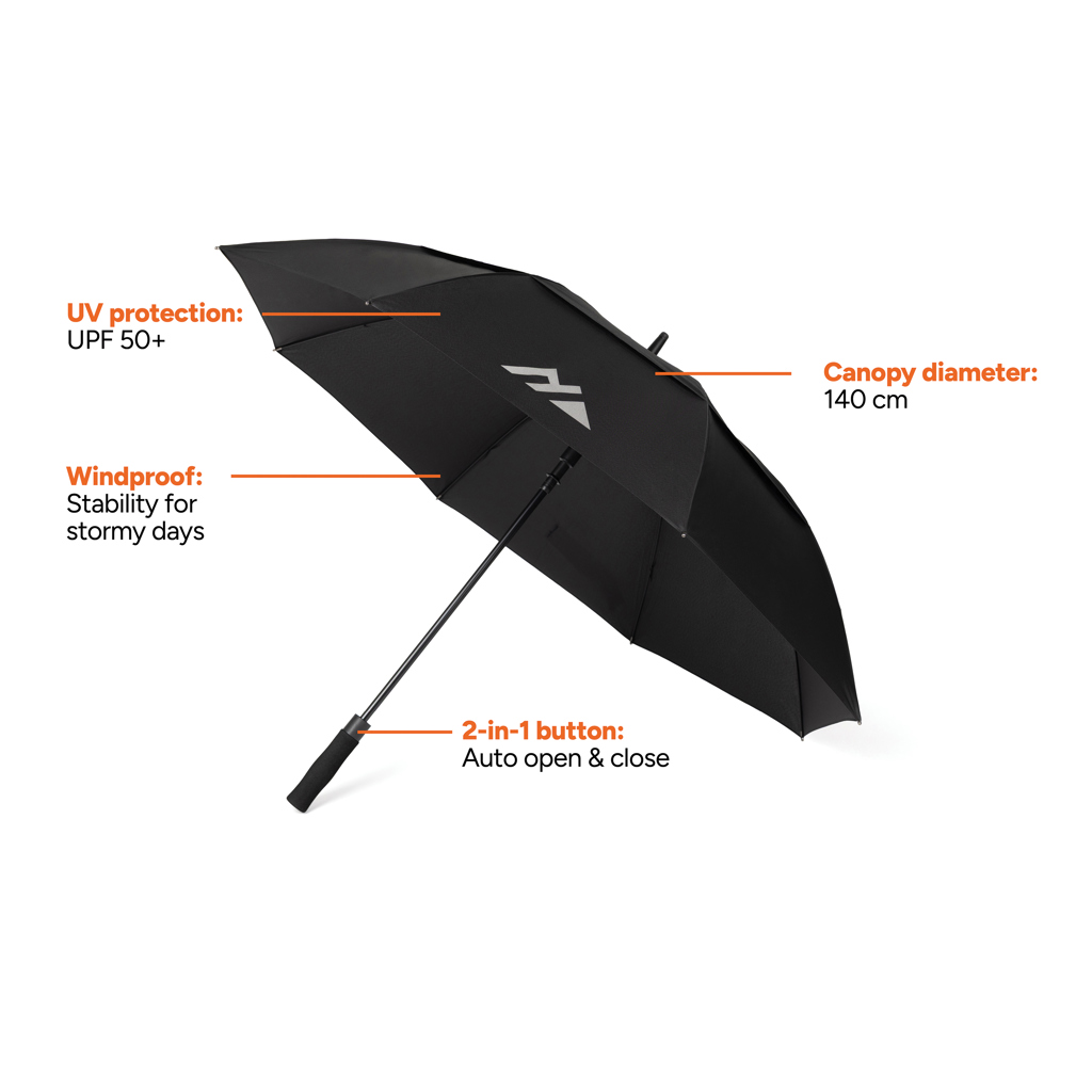 Miniature 3 pour Parapluie tempête 27'' en RPET AWARE™ Nordic Drift Trail