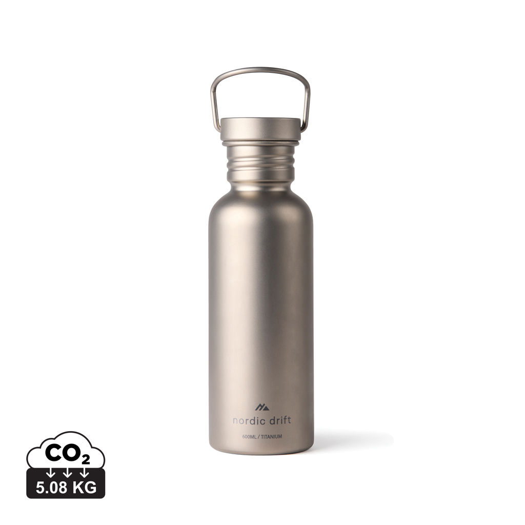 Miniature 1 pour Bouteille d'eau 600ml ultra légère titane Nordic Drift Trail