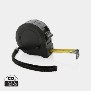 Visuel Mètre 5M/19mm en plastique recyclé RCS avec bouton d'arrêt