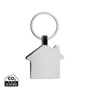 Visuel Porte-clés maison en alliage de zinc recyclé RCS