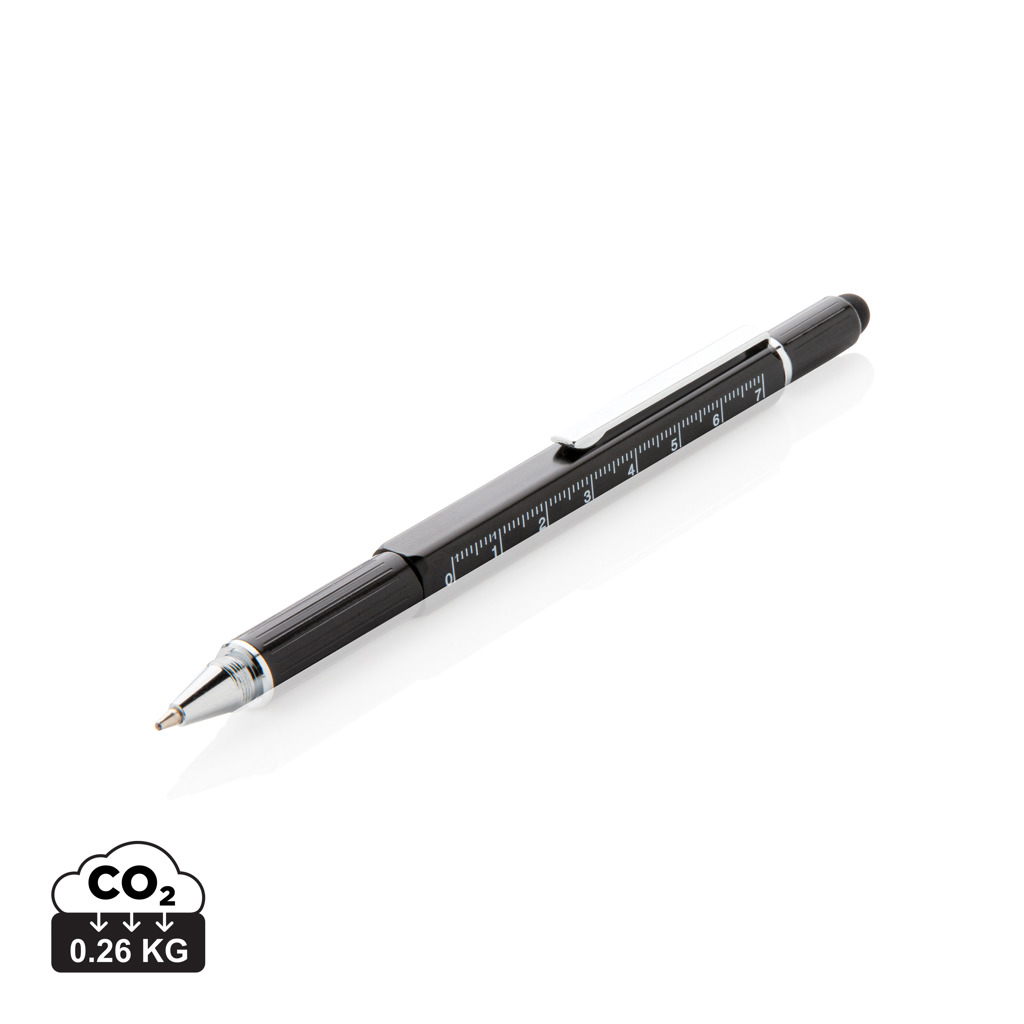 Miniature 1 pour Stylo outil 5 en 1 en aluminium