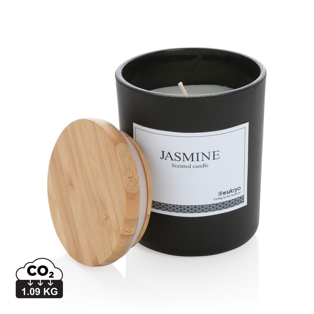 Miniature 1 pour Bougie parfumée avec couvercle en bambou Ukiyo