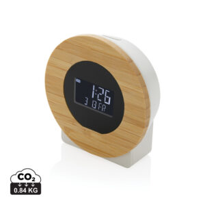 Visuel Horloge bureau en bambou FSC® et plastique recyclé RCS Utah