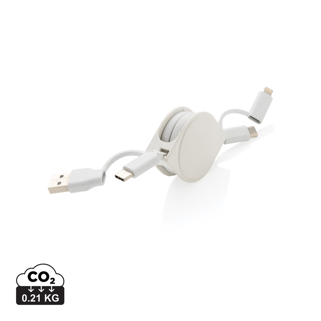Miniature 11 pour Cable 6 en 1 en TPE et plastique recyclé RCS