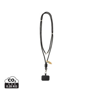 Visuel Tour de cou téléphone réglable en rPET recyclé RCS CarryLoop