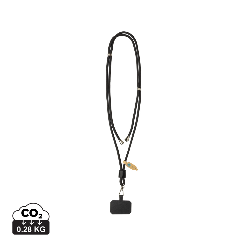 Miniature 1 pour Tour de cou téléphone réglable en rPET recyclé RCS CarryLoop