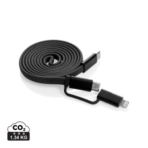 Visuel Câble magnétique 60W 2 en 1 Arc en PET RCS