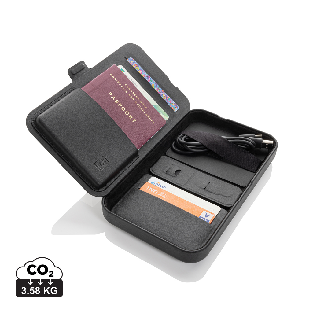 Miniature 1 pour Étui de voyage avec chargeur 3 en 1 en PU RCS Swiss Peak