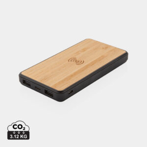 Visuel Batterie de secours 8000mAh en plastique recyclé FSC®& RCS