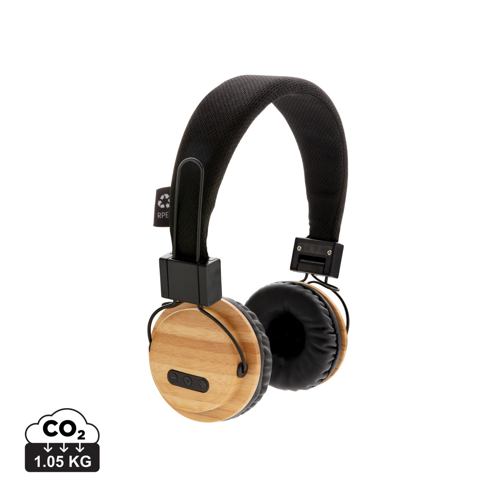 Miniature 1 pour Casque audio sans fil en bambou