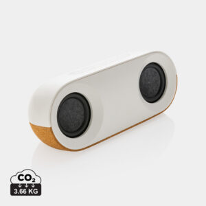 Visuel Enceinte 10W en plastique recyclé RCS et liège Oregon
