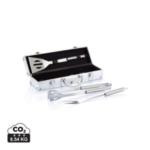 Visuel Set de 3 pcs pour barbecue en coffret aluminium