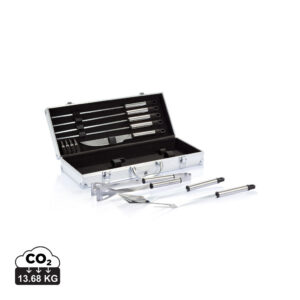 Visuel Set de 12 pcs pour barbecue en coffret aluminium