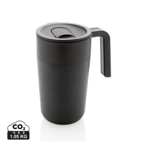 Visuel Tasse en acier inoxydable et PP recyclé GRS avec poignée