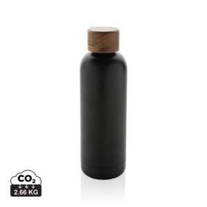 Visuel Bouteille iso en acier inoxydable recyclé certifiée RCS Wood