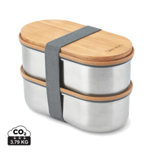 Visuel Boîte à bento double en acier inoxydable Black+Blum