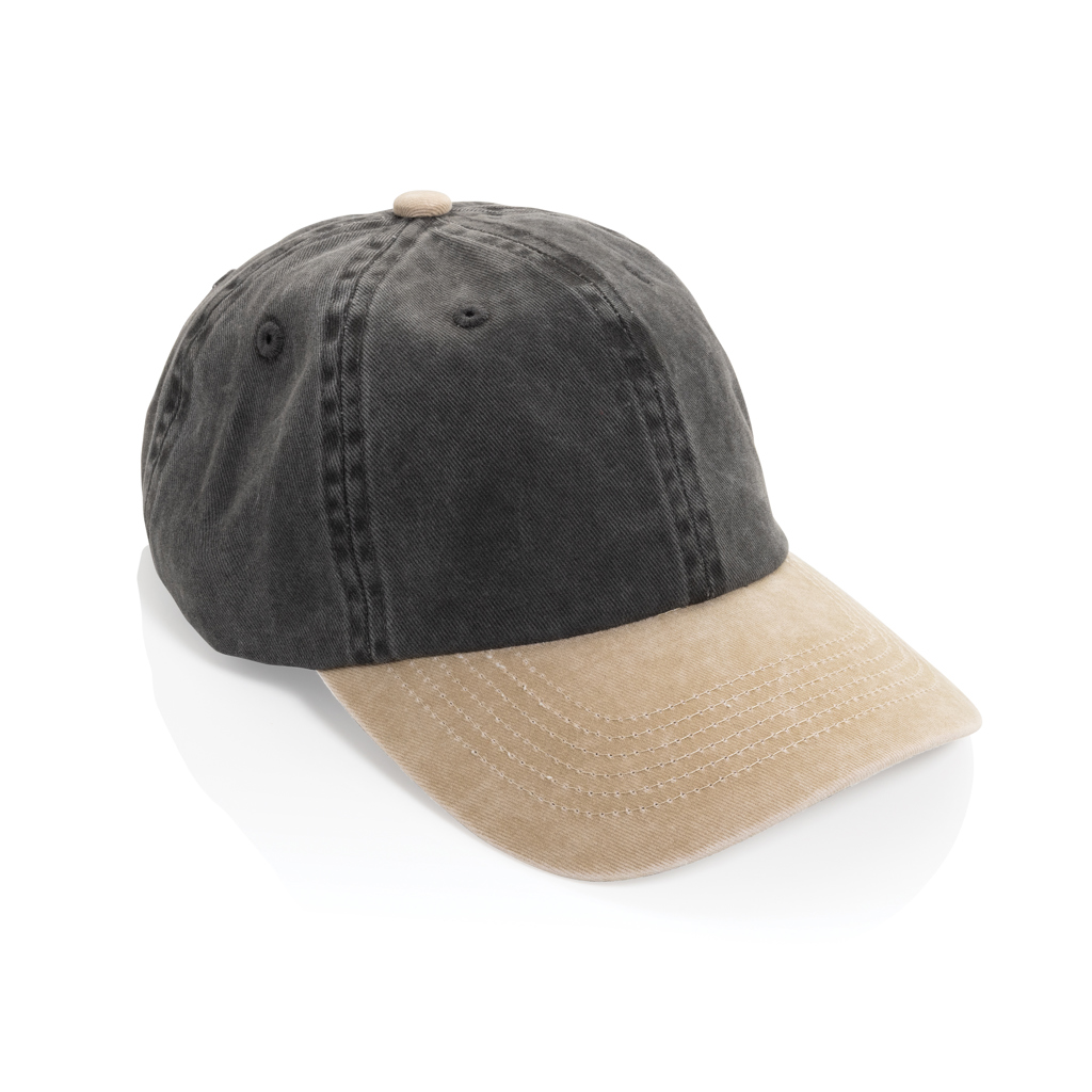 Miniature 2 pour Casquette à 6 panneaux en coton sergé bicolore BEAU AWARE™