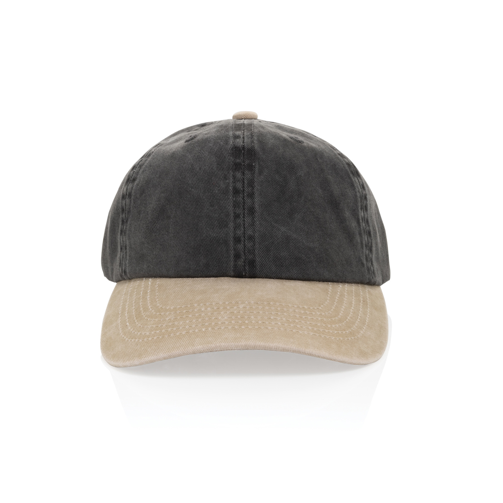 Miniature 4 pour Casquette à 6 panneaux en coton sergé bicolore BEAU AWARE™