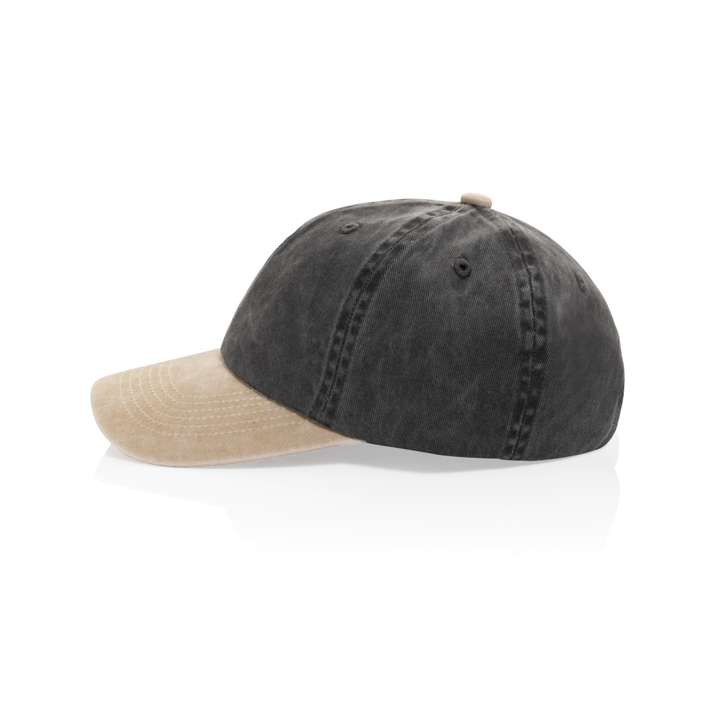 Miniature 5 pour Casquette à 6 panneaux en coton sergé bicolore BEAU AWARE™