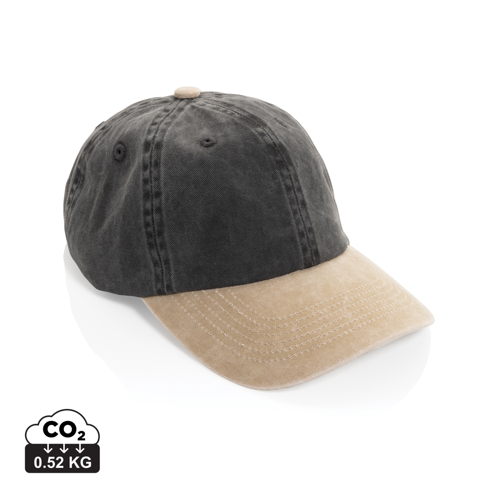 Miniature 1 pour Casquette à 6 panneaux en coton sergé bicolore BEAU AWARE™