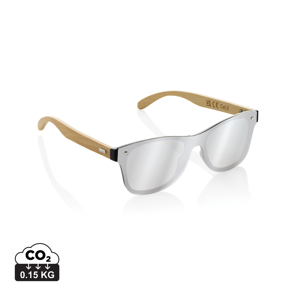 Miniature 1 pour Lunettes de soleil en plastique recyclé RCS et bambou Prism