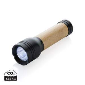 Visuel Lampe 1W en plastique recyclé RCS et bambou Lucid
