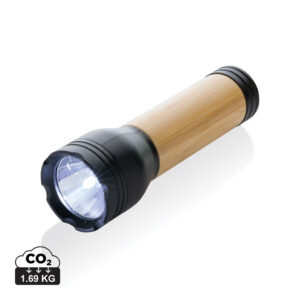 Visuel Lampe 3W en plastique recyclé RCS et bambou Lucid
