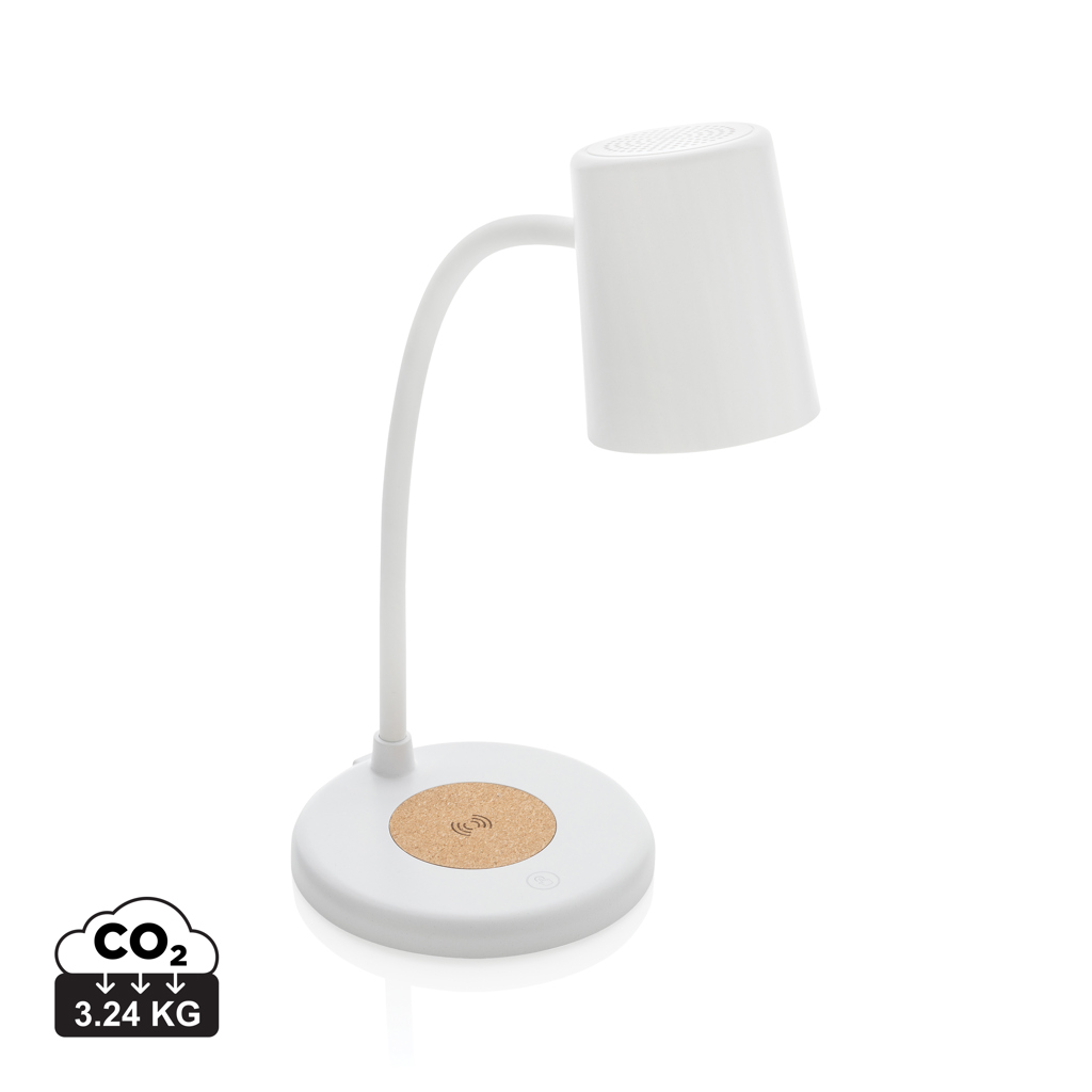 Miniature 1 pour Lampe de bureau 15W  en liège et plastique RCS Zenara