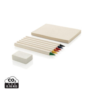 Visuel Set de 6 crayons de couleur avec carnet GRS Infinity Micki