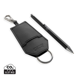 Visuel Set porte-clés et stylo en PU recyclé RCS Swiss Peak Tula