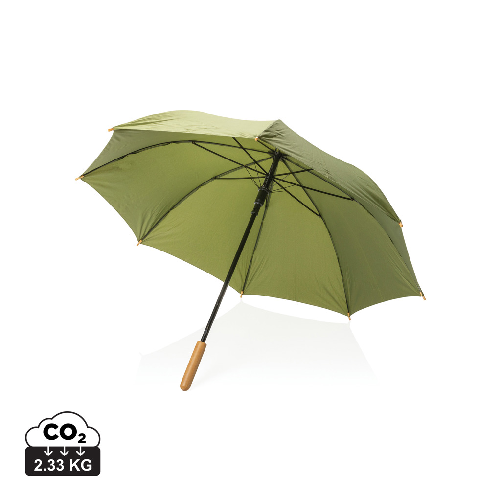 Miniature 10 pour Parapluie 23" en rPET et bambou ouverture auto Impact AWARE™
