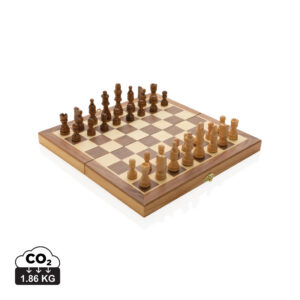 Visuel Jeu d'échecs pliable en bois FSC®